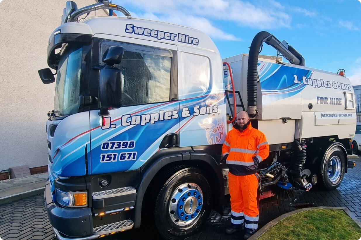 John Cupples road sweepers for hire west lothian